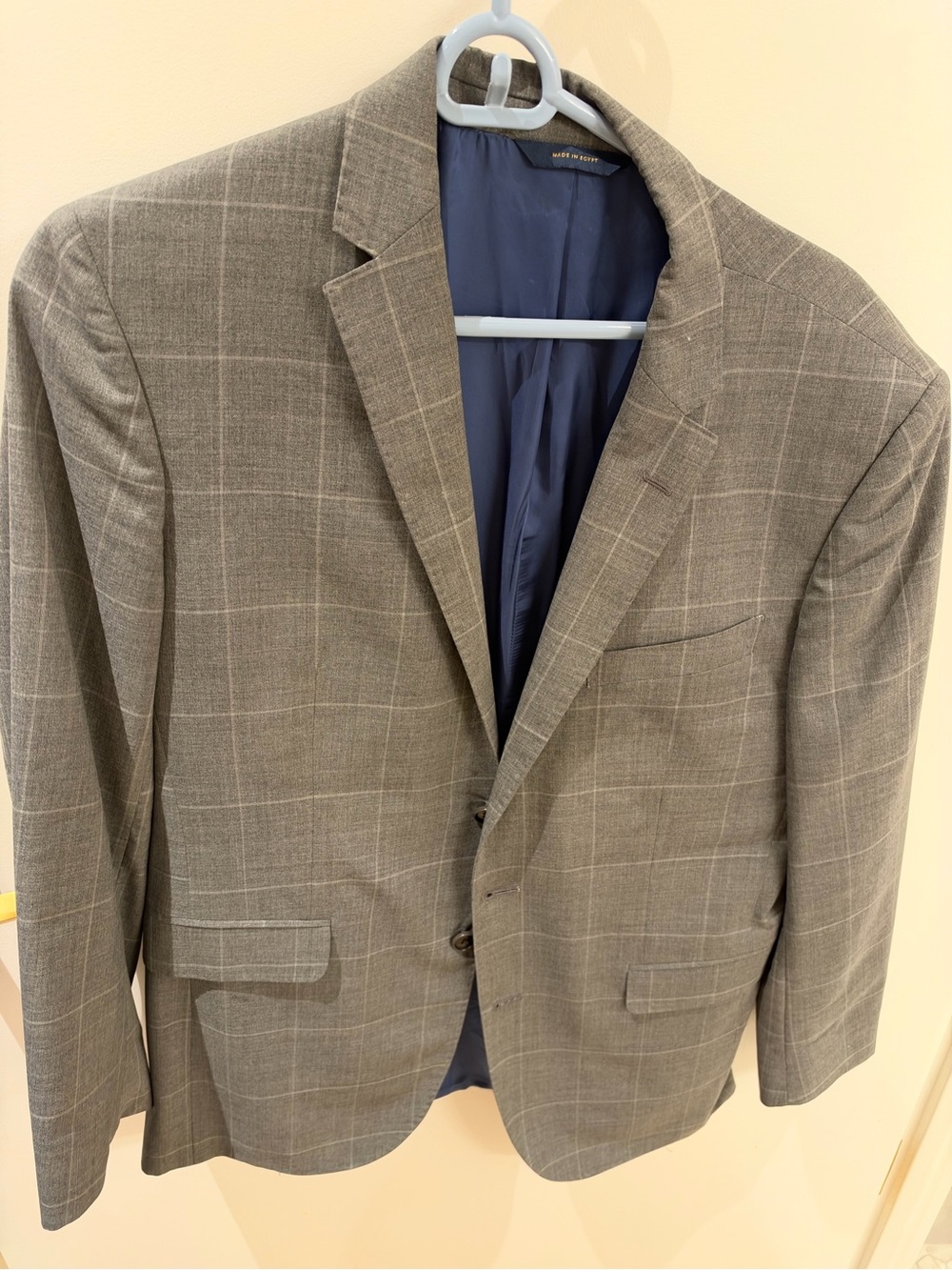 Men's Gray Windowpane Blazer - Brooks Brothers